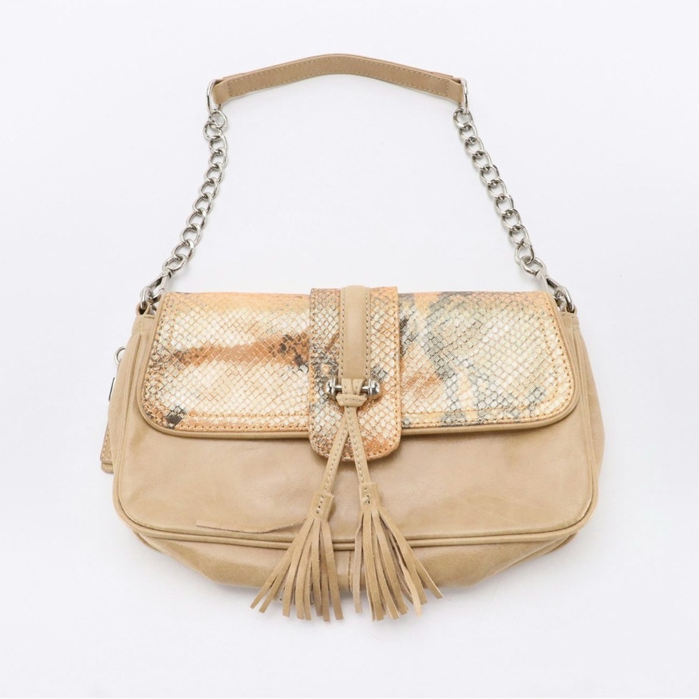 B Collective Metallic Flap Shoulder Bag